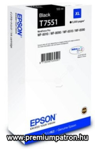EPSON T7551 (C13T755140) (5K) FEKETE EREDETI TINTAPATRON