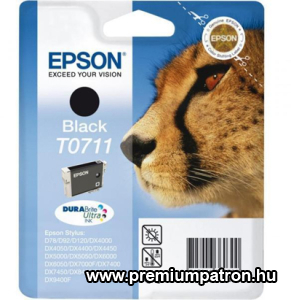 EPSON T0711 (C13T07114012) (7,4ML) FEKETE EREDETI TINTAPATRON