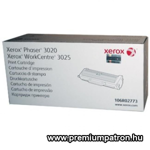 XEROX 3020/3025 FEKETE (1,5K) EREDETI TONER (106R02773)