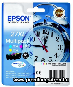EPSON T2715 (C13T27154012) NO.27XL C,M,Y,BK EREDETI MULTIPACK