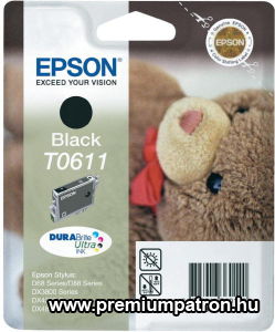 EPSON T0611 C13T06114010) (8ML) FEKETE EREDETI TINTAPATRON