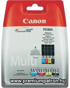 CANON CLI-551 BCMY (4X7ML) EREDETI 4-IN-1 MULTIPACK (6509B009)