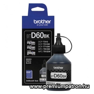 BROTHER BT-D60 (DCP-T300,DCP-T500W) (6,5K) FEKETE EREDETI TINTA (BTD60BK)
