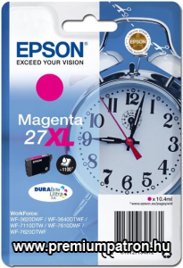 EPSON T2713 (C13T27134012) NO.27XL (10,4ML) MAGENTA EREDETI TINTAPATRON