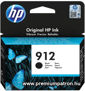 HP 3YL80AE NO.912 FEKETE (8,3ML) EREDETI TINTAPATRON (3YL80AE)