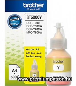 BT-5000 YELLOW 5K (DCP-T300,DCP-T500W) EREDETI BROTHER TINTA
