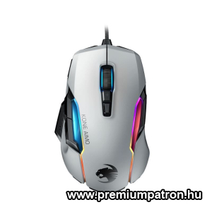 ROCCAT KONE AIMO REMASTERED RGB, VEZETÉKES GAMER EGÉR, FEHÉR (ROC-11-820-WE)