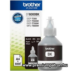 BT-6000 BLACK 6K (DCP-T300,DCP-T500W) EREDETI BROTHER TINTA